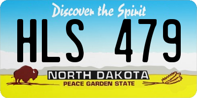 ND license plate HLS479