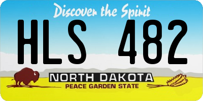 ND license plate HLS482