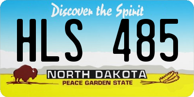 ND license plate HLS485