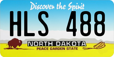 ND license plate HLS488
