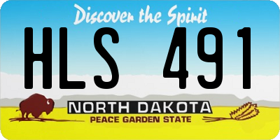 ND license plate HLS491