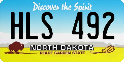 ND license plate HLS492