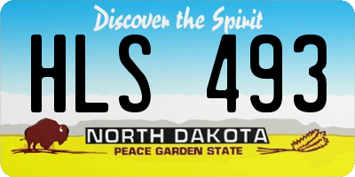 ND license plate HLS493