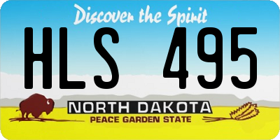 ND license plate HLS495