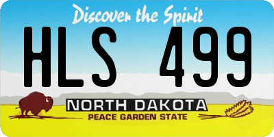 ND license plate HLS499