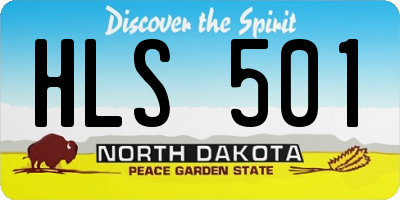 ND license plate HLS501