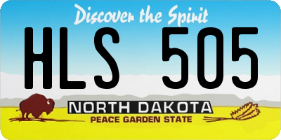 ND license plate HLS505