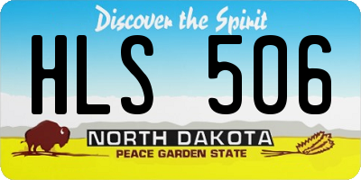 ND license plate HLS506