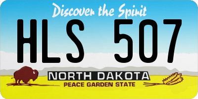 ND license plate HLS507