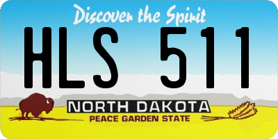 ND license plate HLS511