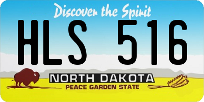 ND license plate HLS516