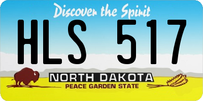 ND license plate HLS517