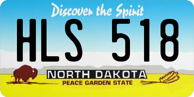 ND license plate HLS518