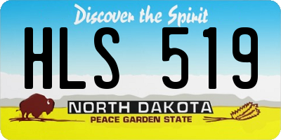 ND license plate HLS519
