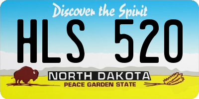 ND license plate HLS520