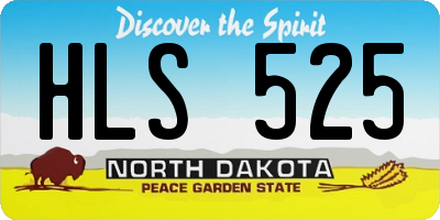 ND license plate HLS525