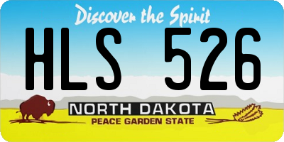 ND license plate HLS526