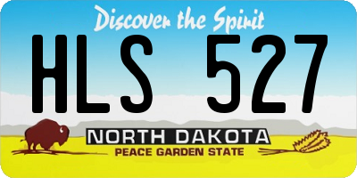 ND license plate HLS527