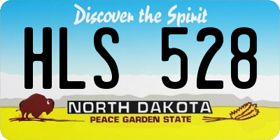 ND license plate HLS528