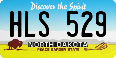ND license plate HLS529