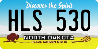 ND license plate HLS530