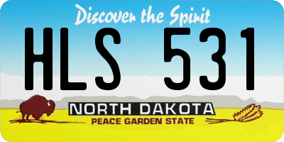 ND license plate HLS531
