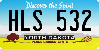 ND license plate HLS532