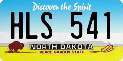 ND license plate HLS541