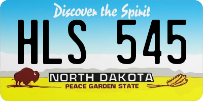 ND license plate HLS545