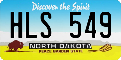 ND license plate HLS549