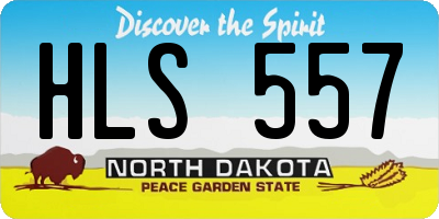 ND license plate HLS557