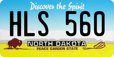ND license plate HLS560