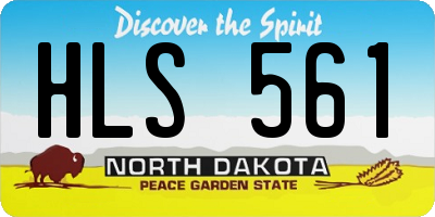 ND license plate HLS561