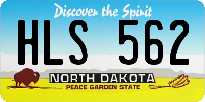 ND license plate HLS562