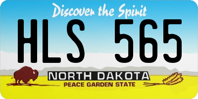 ND license plate HLS565