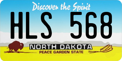 ND license plate HLS568