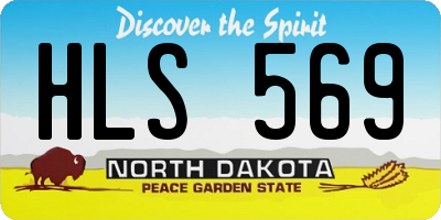 ND license plate HLS569