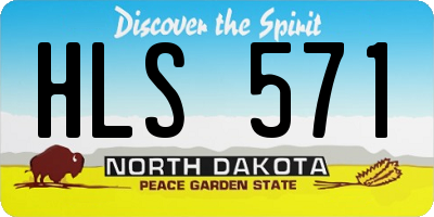 ND license plate HLS571