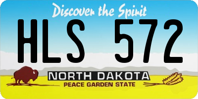 ND license plate HLS572