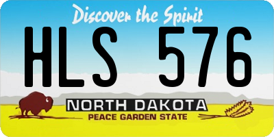 ND license plate HLS576