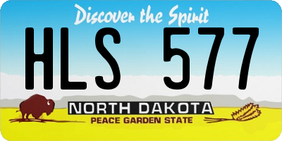 ND license plate HLS577