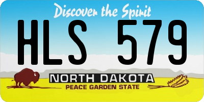 ND license plate HLS579