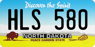 ND license plate HLS580