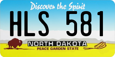 ND license plate HLS581