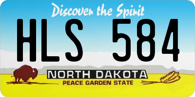 ND license plate HLS584