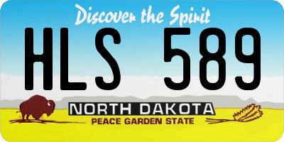 ND license plate HLS589