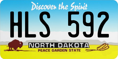 ND license plate HLS592