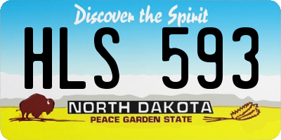 ND license plate HLS593