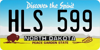 ND license plate HLS599