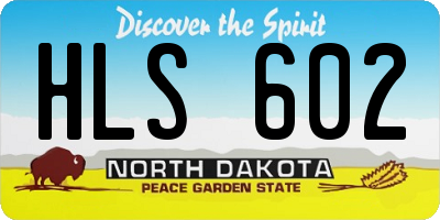 ND license plate HLS602